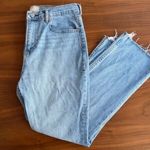 Everlane frayed bottom jeans